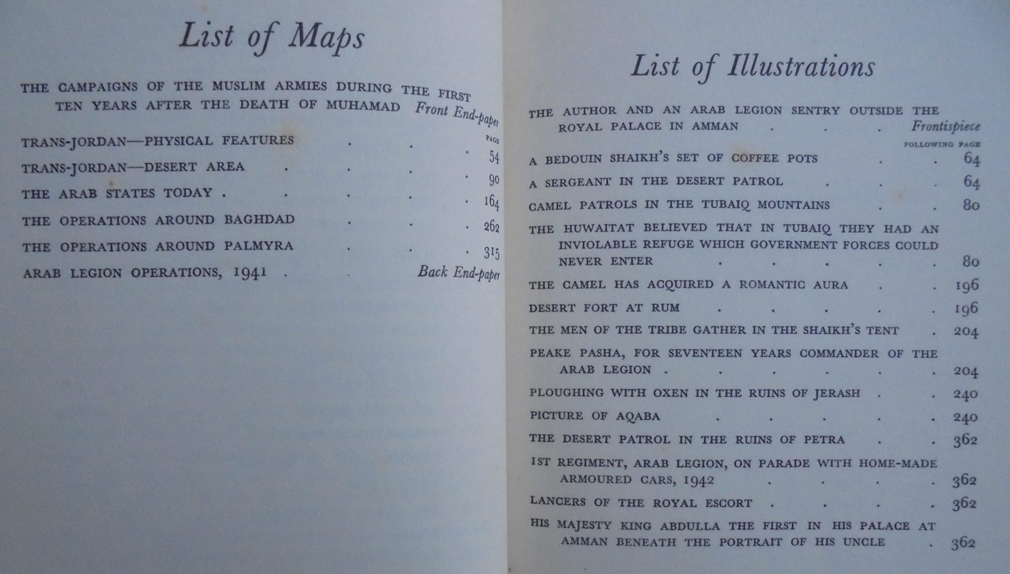 The Story of the Arab Legion BY Brigadier John Bagot Glubb, CMG, DSO, OBE, MC.