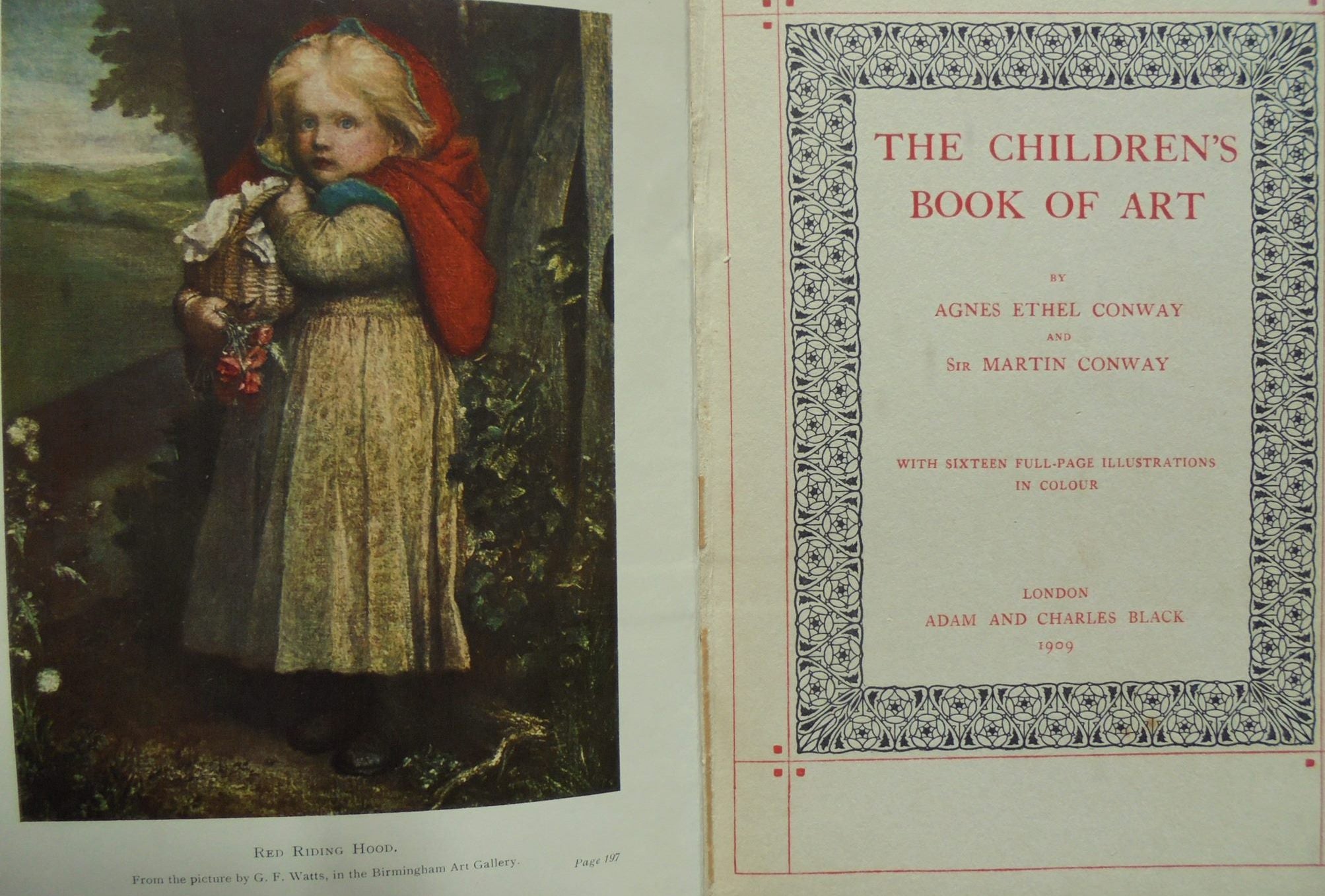 The Children's Book Of Art BY Agnes Ethel Conway & Sir Martin Conway.