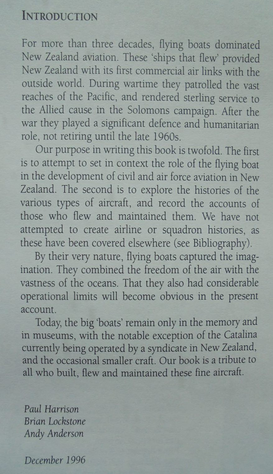 The Golden Age of New Zealand Flying Boats by Paul Harrison; Brian Lockstone; Andy Anderson.