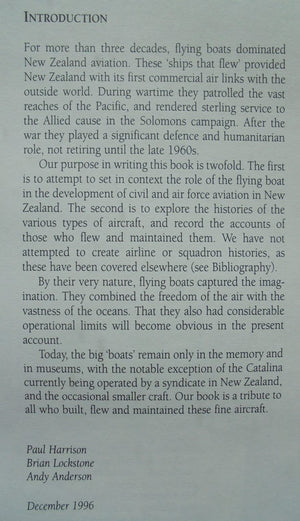 The Golden Age of New Zealand Flying Boats by Paul Harrison; Brian Lockstone; Andy Anderson.