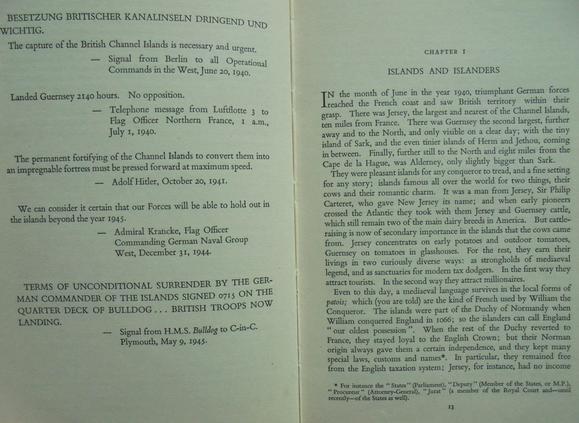 Islands in Danger: The Story of the German Occupation of the Channel Islands, 1940-1945. By Alan and Mary Wood.