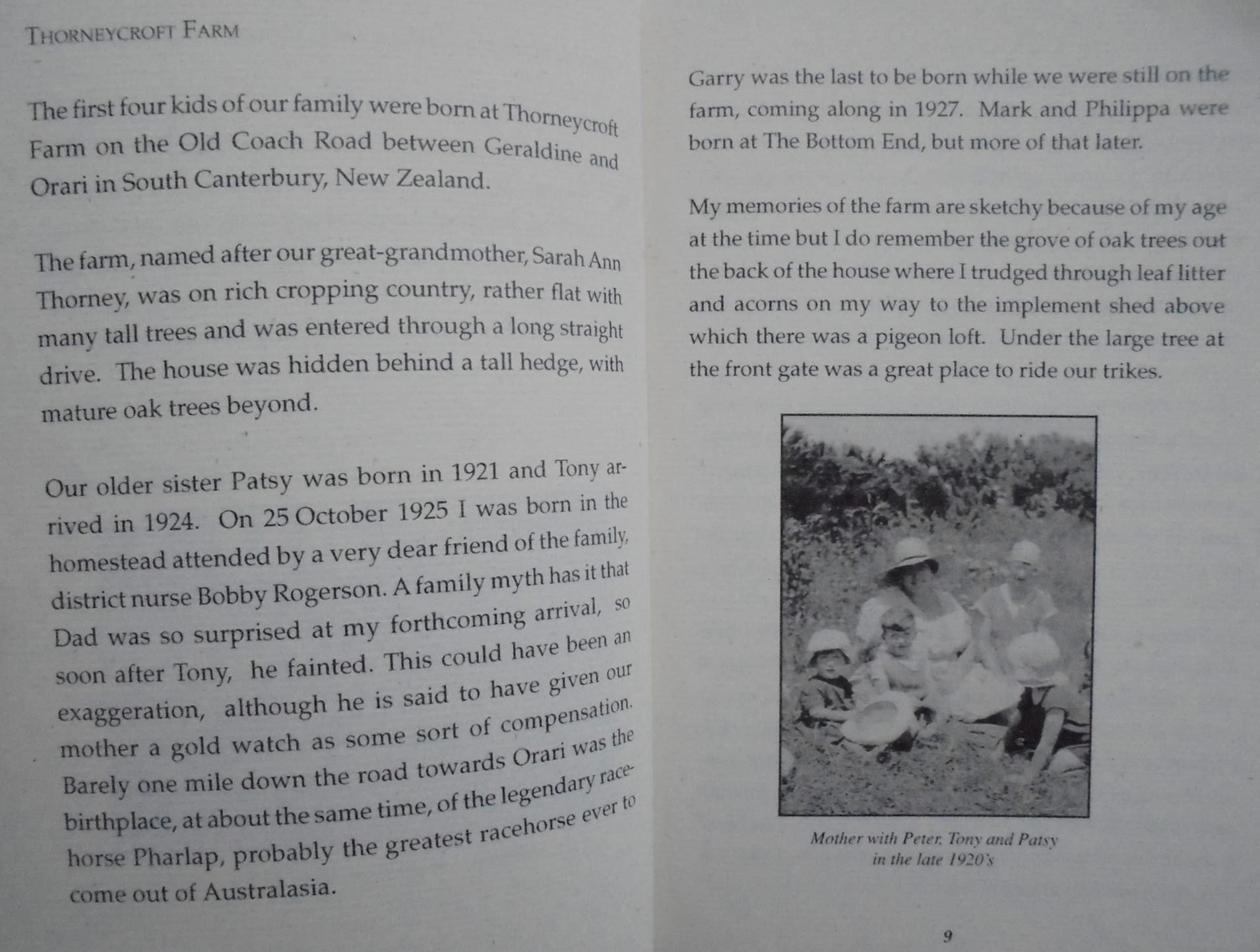 The Kids From the Bottom End Memories of Growing Up in Geraldine During and After the Great Depression of the 1930's By Peter Grayburn.