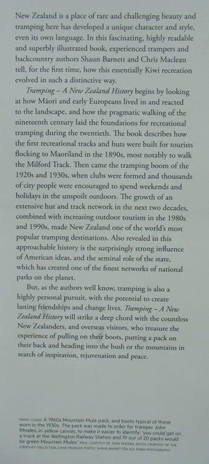 Tramping A New Zealand History By Shaun Barnett, Chris Maclean.