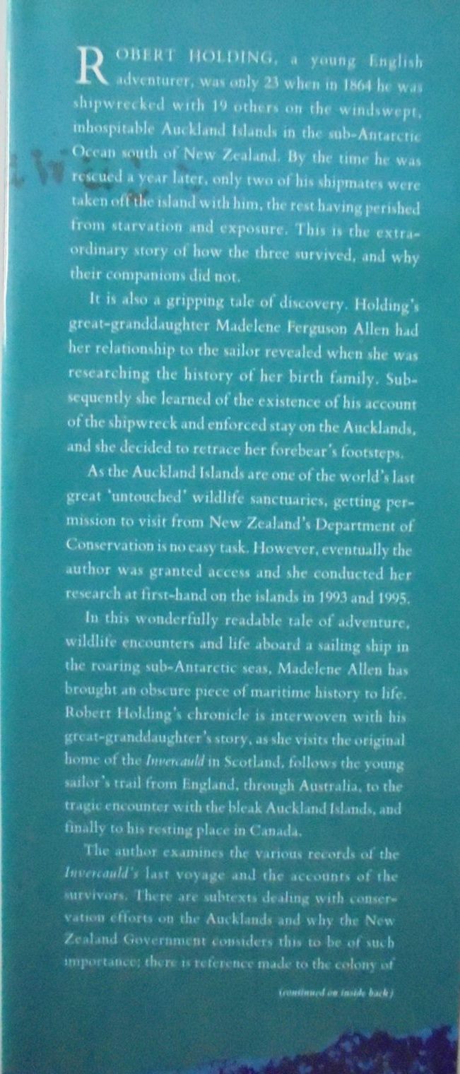 Wake of the Invercauld: Shipwrecked in the Sub-Antarctic: A Great Granddaughter's Pilgrimage. By MADELENE FERGUSON ALLEN