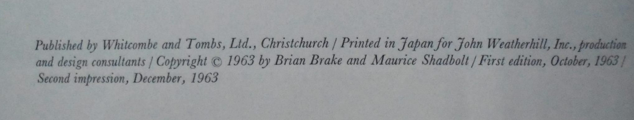 New Zealand: Gift of the Sea. By Brian Brake, Maurice Shadbolt.