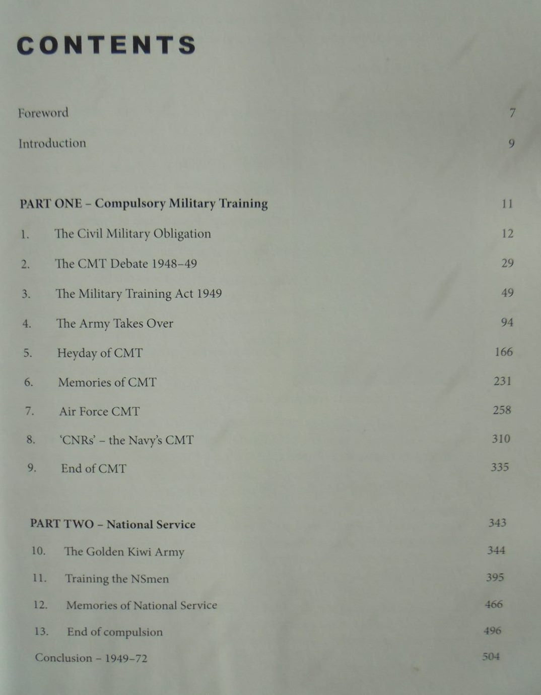 Fit to Fight Compulsory Military Training and National Service in New Zealand 1949-72, By PDF Cooke.