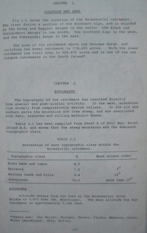 The Waimakariri Catchment: a Study of Some Aspects of the Present Systems of Land Use, with Recommendations for the Future by J A Hayward.