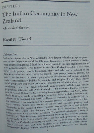 Indians in New Zealand. Studies in a Sub Culture By Kapil N Tiwari.