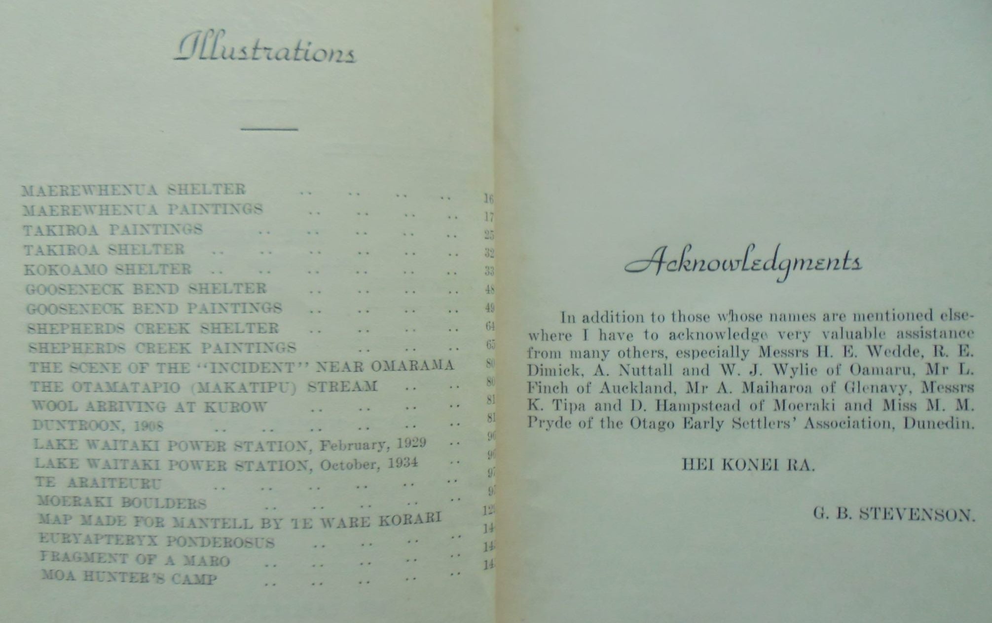 Maori and Pakeha in North Otago. By G. B. Stevenson. VERY SCARCE.