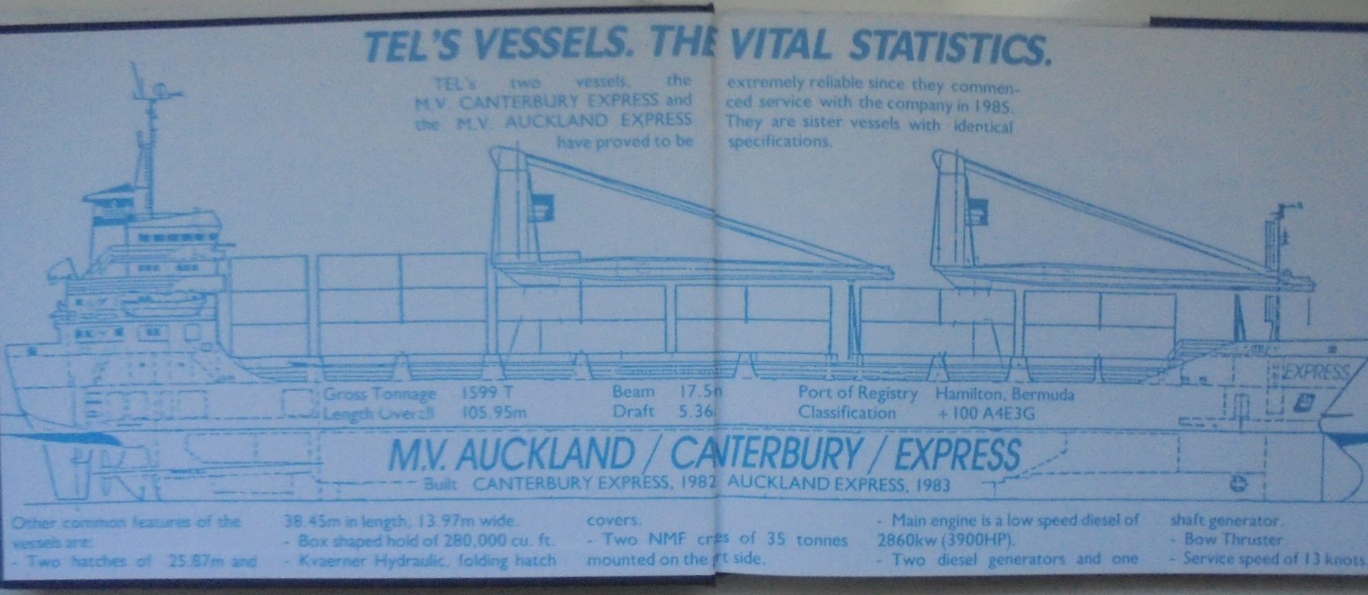 We Were Different. The Tasman Express Line Story by Gavin McLean.