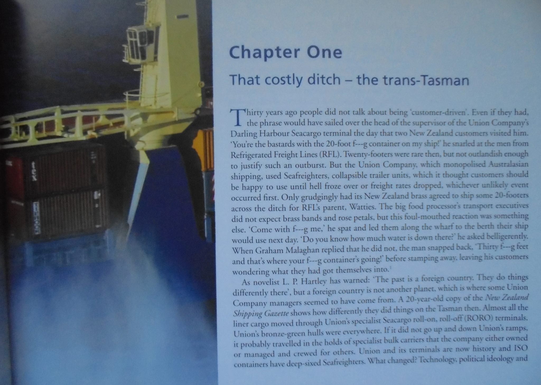 We Were Different. The Tasman Express Line Story by Gavin McLean.