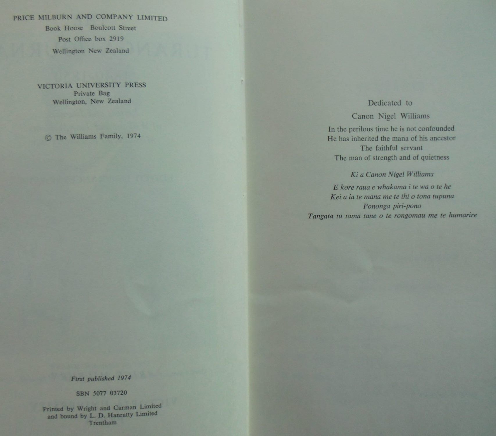 The Turanga Journals 1840-1850. William and Jane Williams of Poverty Bay.