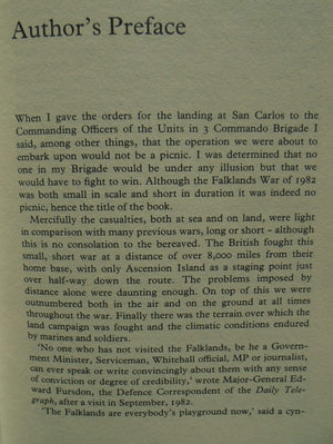 No Picnic. 3 Commando Brigade in the South Atlantic, 1982. By Julian Thompson