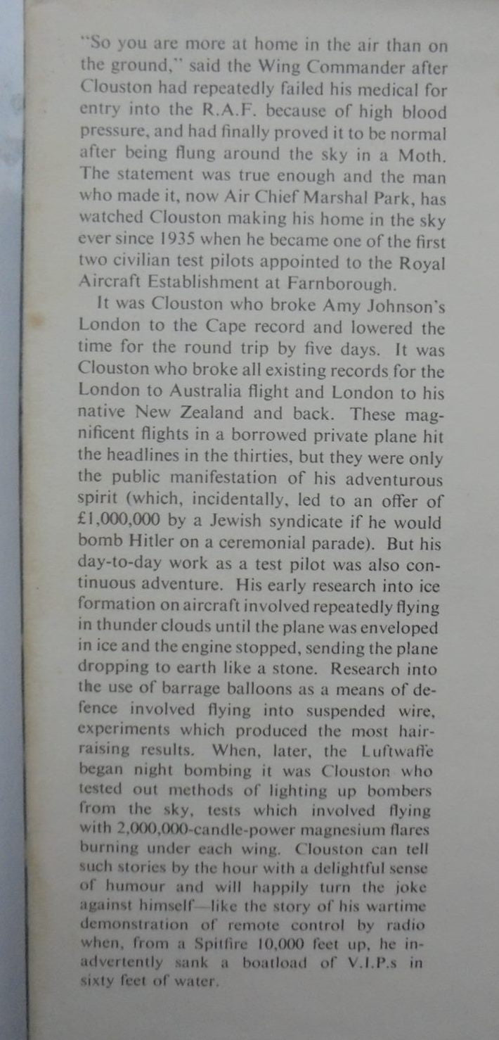 The Dangerous Skies by Air Commodore A.E. Clouston.