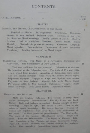 The Maori As He Was. Maori Life as it was in Pre-European Day. By Elsdon Best.