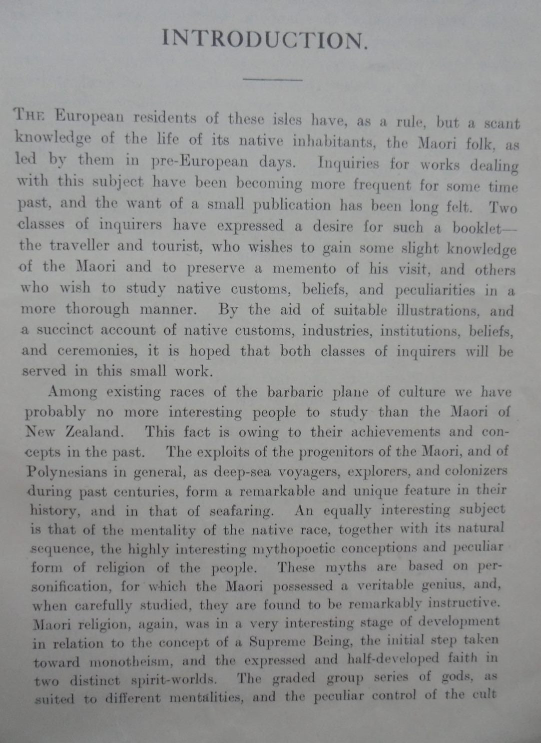 The Maori As He Was. Maori Life as it was in Pre-European Day. By Elsdon Best.