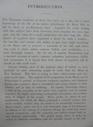 The Maori As He Was. Maori Life as it was in Pre-European Day. By Elsdon Best.