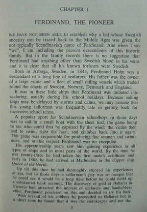 Fair Winds and Rough Seas Story of the Holm Shipping Company By Alan A. Kirk.