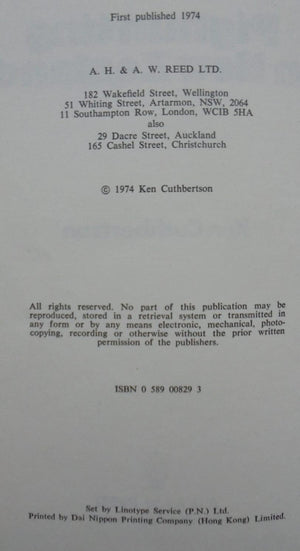 Pighunting in New Zealand. First Edition. By Ken Cuthbertson