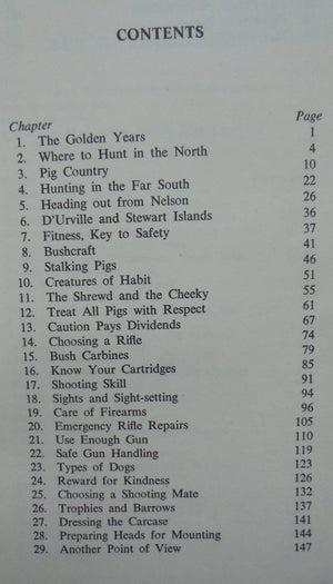 Pighunting in New Zealand. First Edition. By Ken Cuthbertson