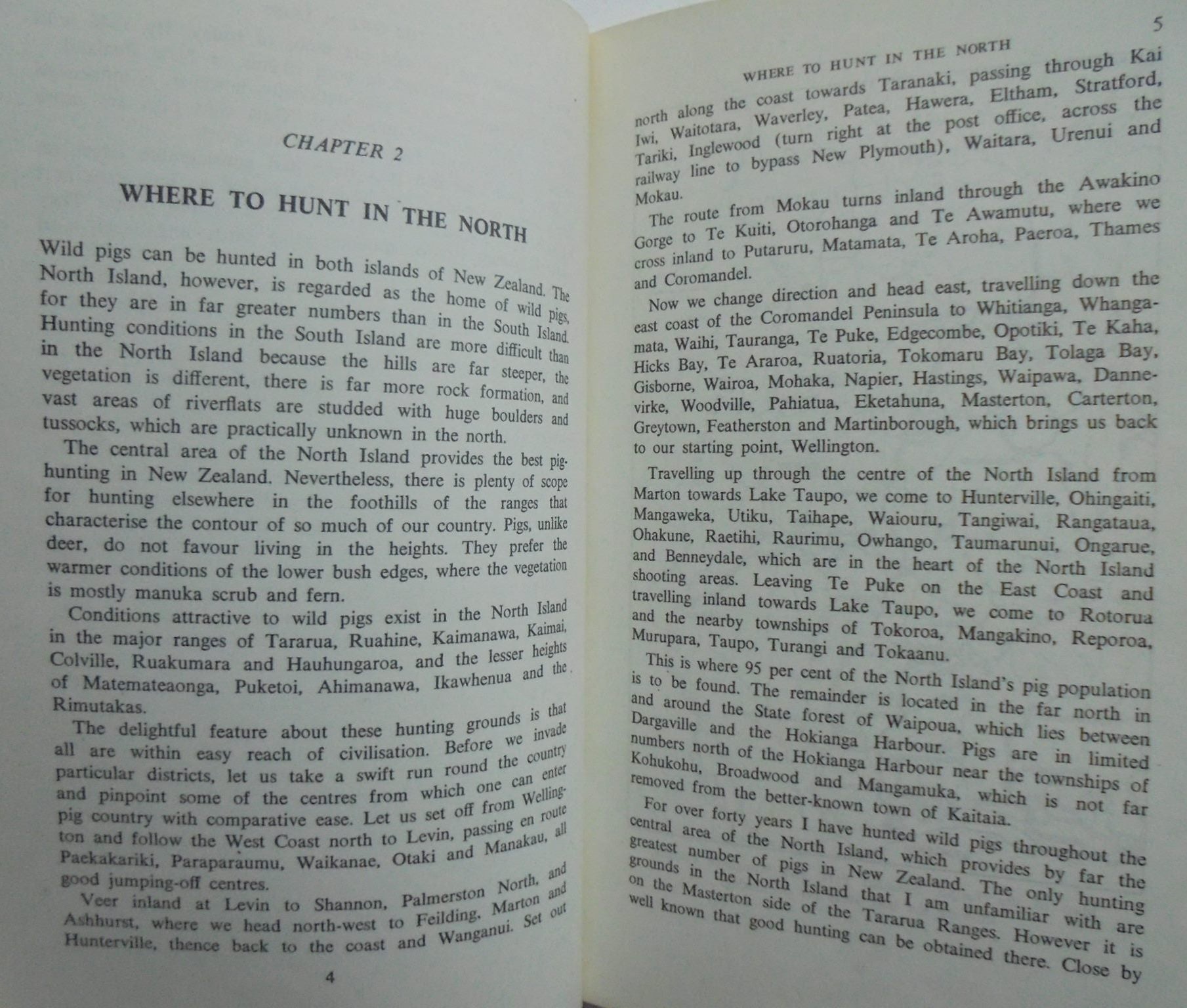 Pighunting in New Zealand. First Edition. By Ken Cuthbertson