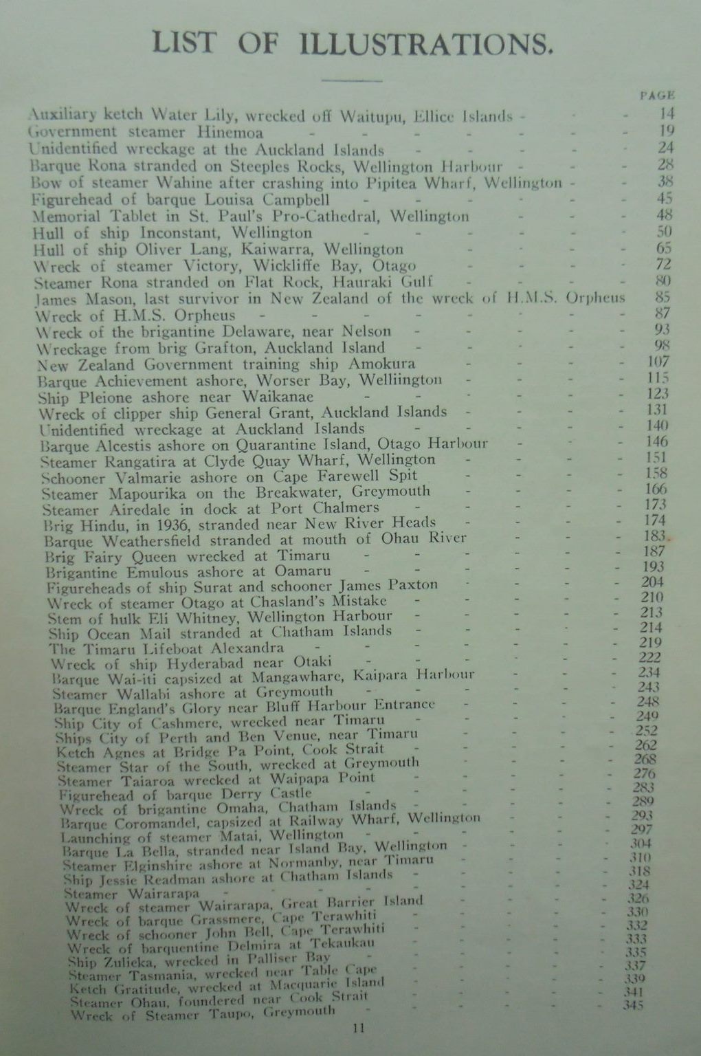 Shipwrecks New Zealand Disasters 1795 - 1936. By Chas. W. N. Ingram and P.Owen Wheatley.