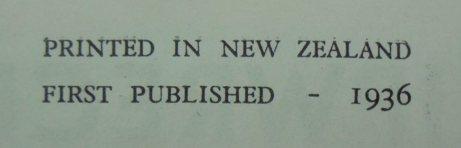 Shipwrecks New Zealand Disasters 1795 - 1936. By Chas. W. N. Ingram and P.Owen Wheatley.