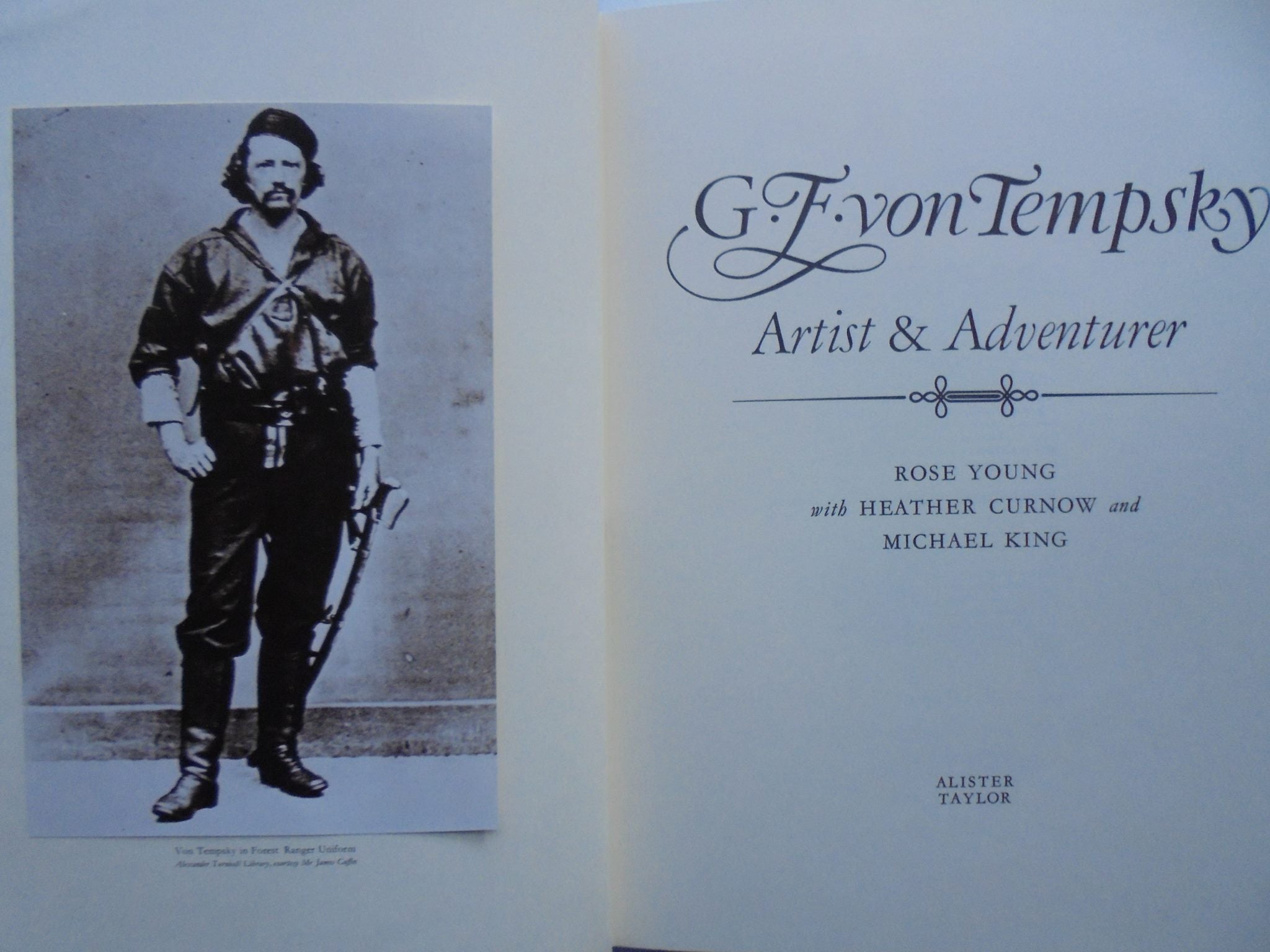 G.F. VON TEMPSKY; ARTIST AND ADVENTURER. LIMITED NUMBERED EDITION