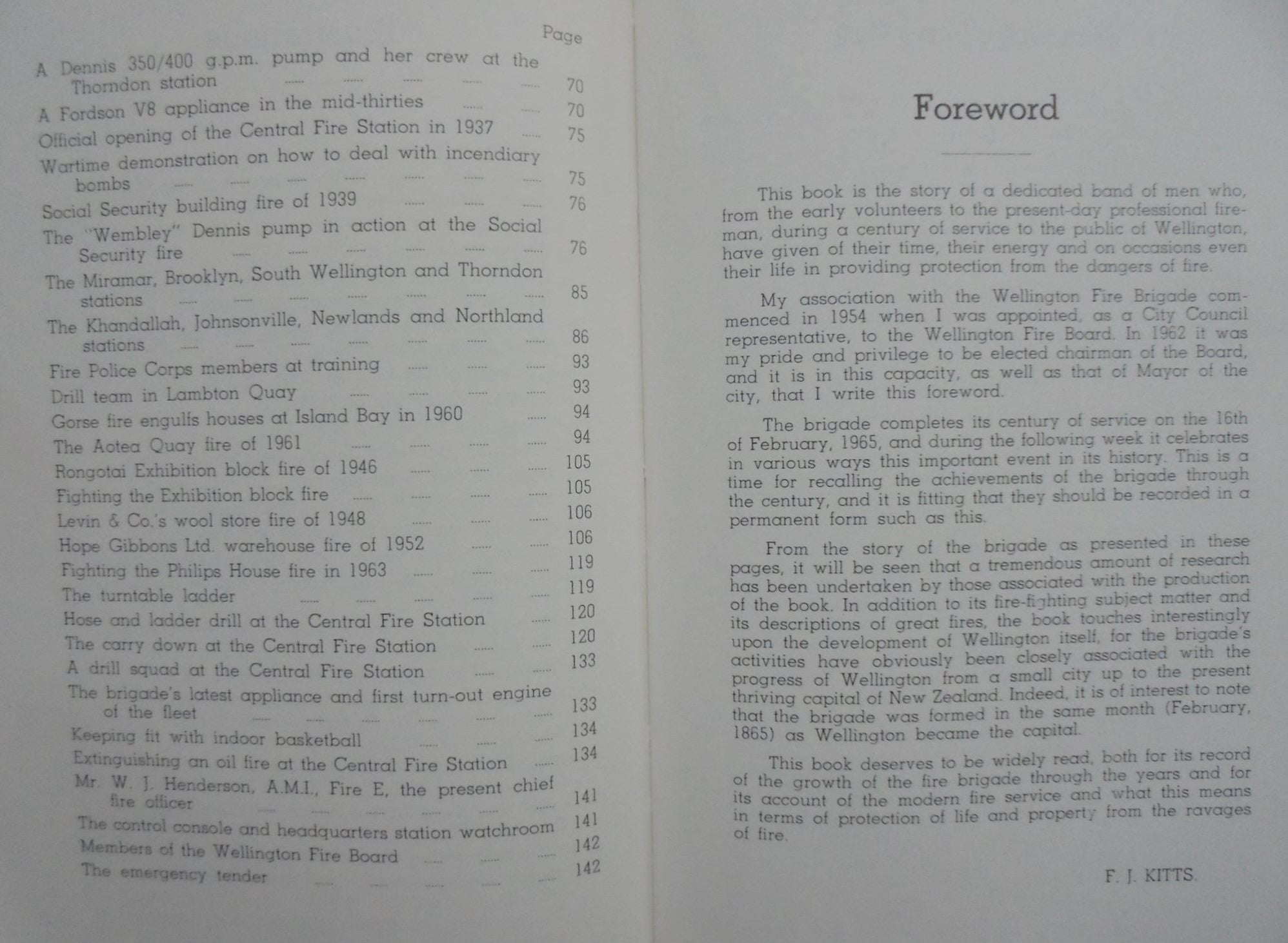 From Bells to Blazes: The Story of the Wellington Fire Brigade 1865 - 1965 by Rex Monigatti (Ed).