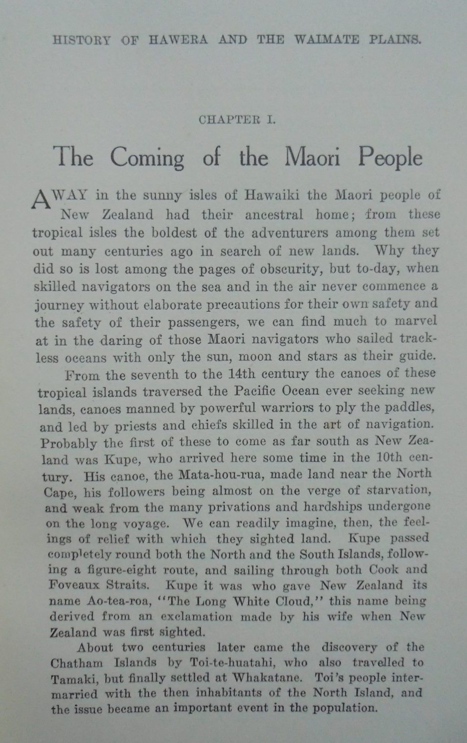 Centennial History of the Hawera and the Waimate Plains. by C.J. Roberts. SIGNED & Dated 1940 BY AUTHOR.