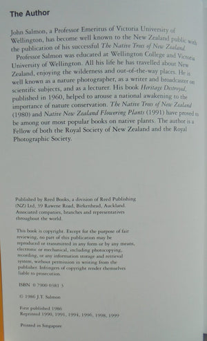 The Reed Field Guide to New Zealand Native Trees By J.T. Salmon