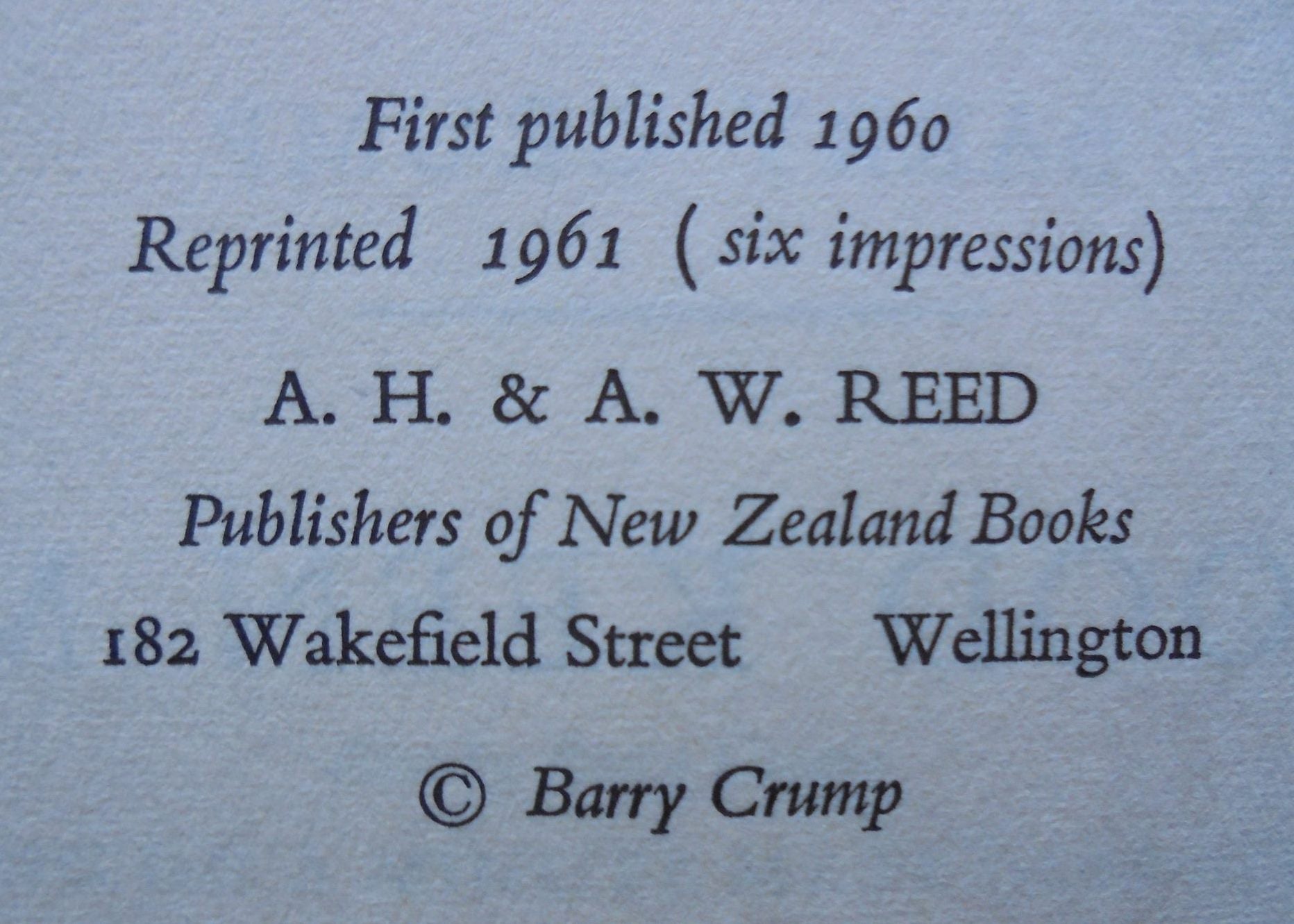 A Good Keen Man. By Barry Crump - Hardback (1961)