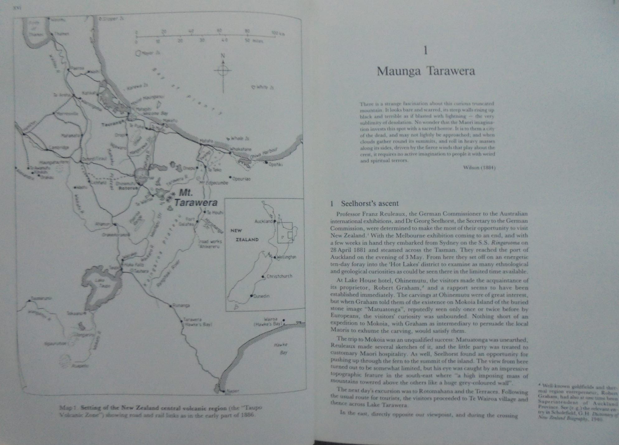 Tarawera the Volcanic Eruption of 10 June 1886 By Ronald F. Keam. FIRST EDITION.