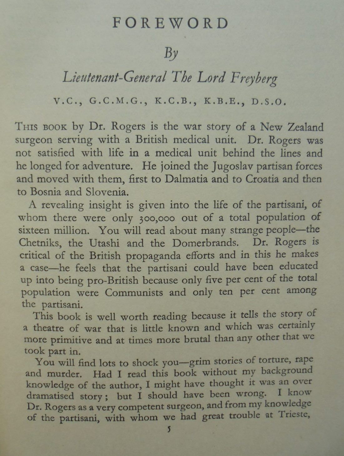 Guerilla Surgeon. by Lindsay Rogers - Hardback 1st edition (1957)