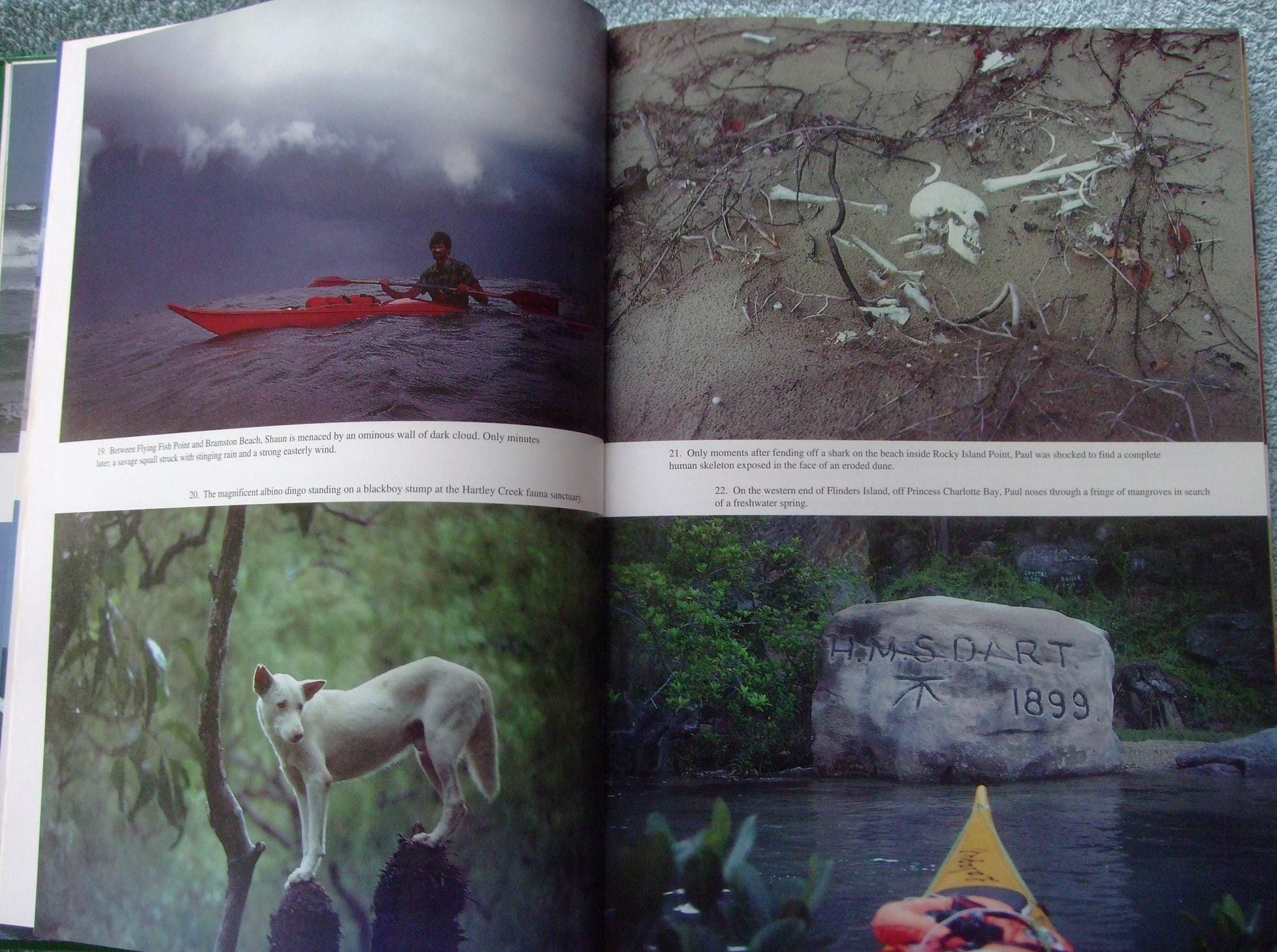 The Dreamtime Voyage: Around Australia Kayak Odyssey by Paul Caffyn (SIGNED BY AUTHOR) Publisher: Kayak Dundee Press 1994.