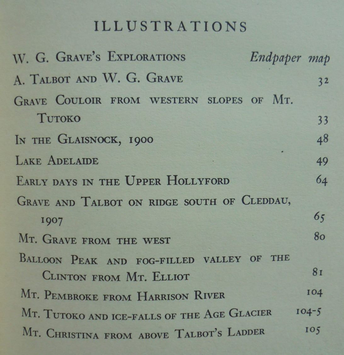 Beyond the Southern Lakes: The Explorations of W. G. Grave. 1st ed (1950)