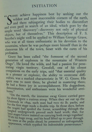 Beyond the Southern Lakes: The Explorations of W. G. Grave. 1st ed (1950)