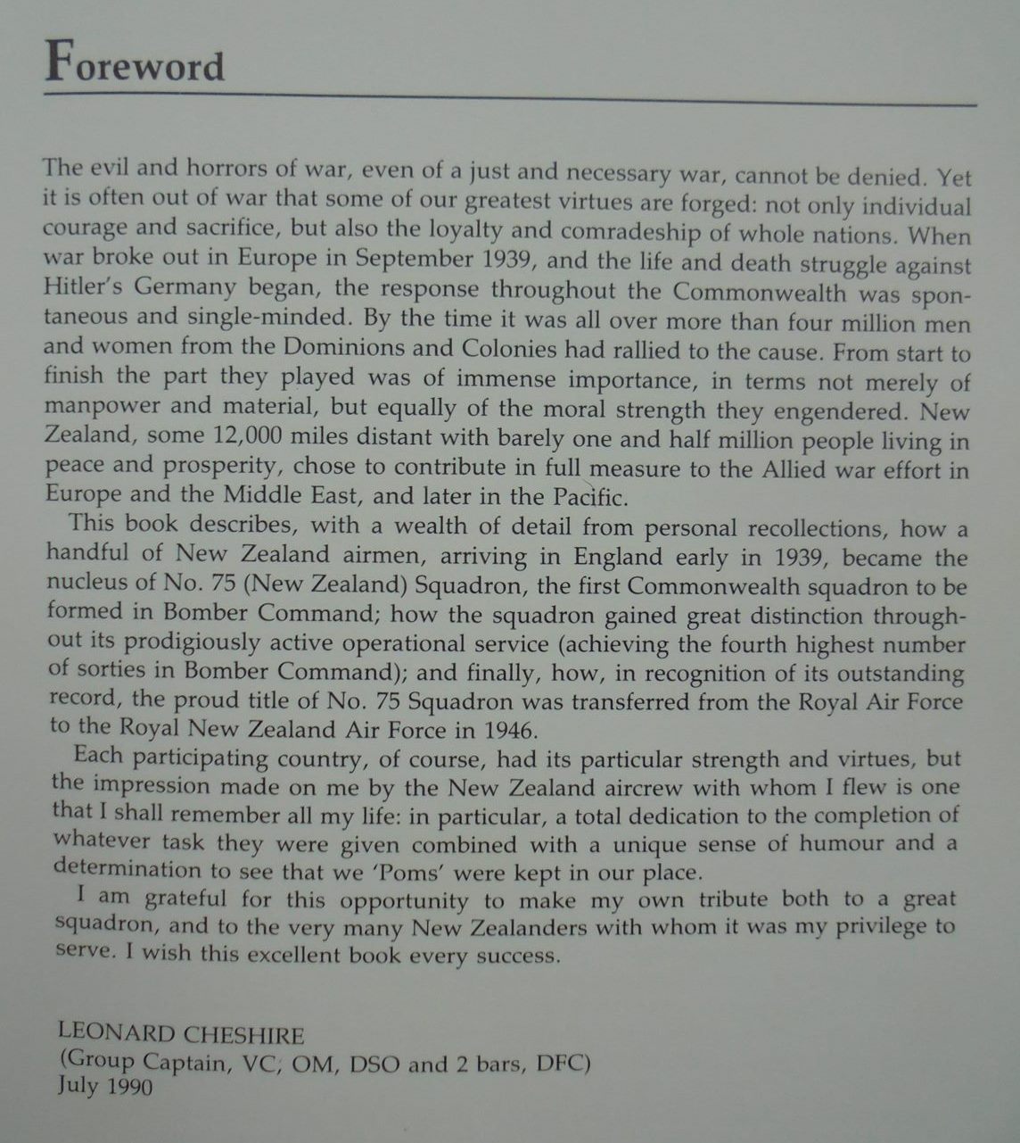 Forever Strong: The story of 75 Squadron RNZAF, 1916-1990 By Norman Franks.