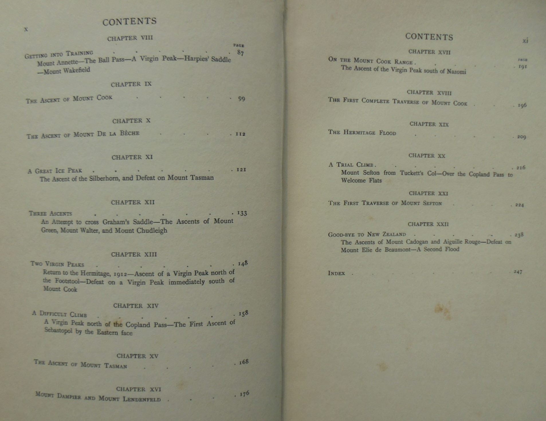 The Conquest of Mount Cook and Other Climbs. An Account of Four Seasons' Mountaineering on the Southern Alps of New Zealand. FIRST EDITION