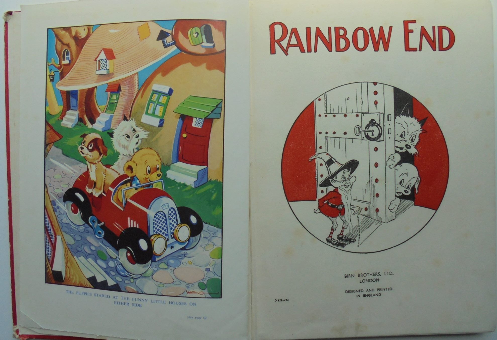 Vintage 1950s kids book. Rainbow End