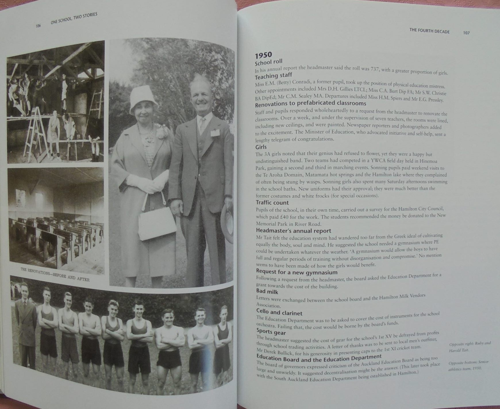 One School Two Stories. Hamilton High School 100 Years On by Peter Buckland.