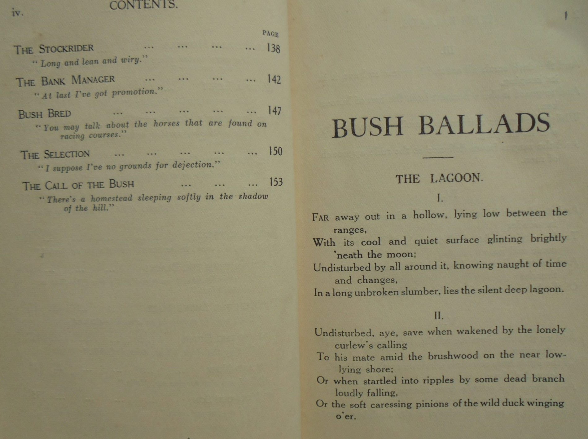 Bush Ballads (circa 1930). By Guy Eden