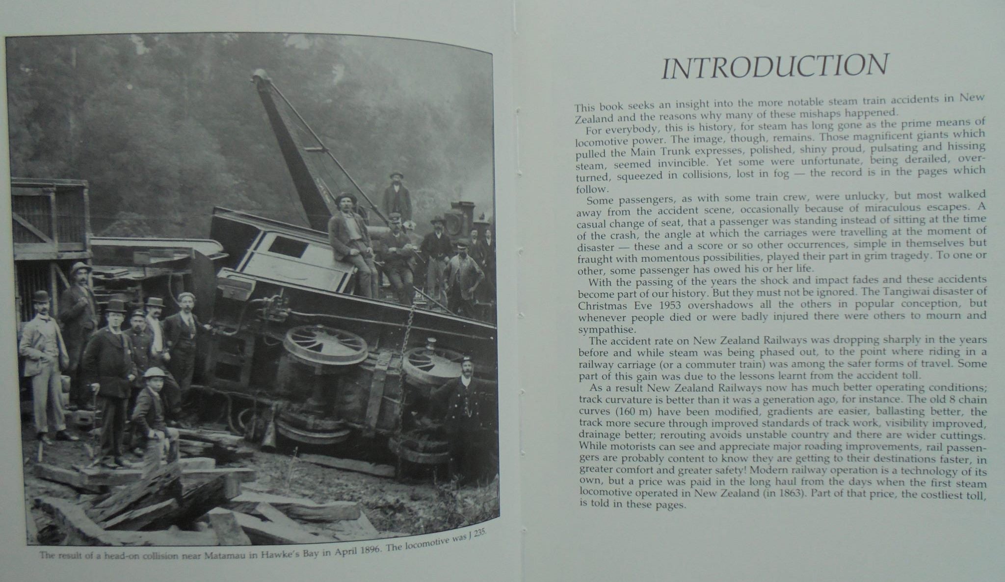 New Zealand tragedies on the track. Tangiwai and other railway accidents.