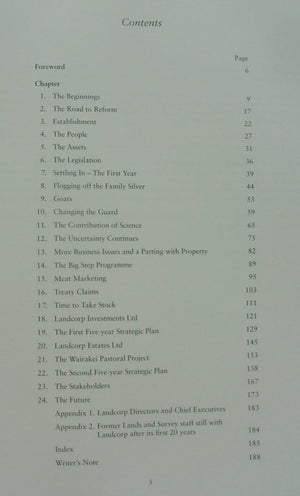 Landcorp's first 20 years Footprints to the future by Gavin Muirhead. SIGNED