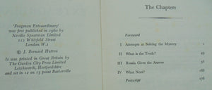 Frogman Extraordinary. "The Commander Crabb Case" by J. Bernard HUTTON