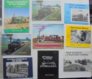 New Zealand Steam Engines. Nine Railway books.