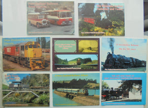 Eight New Zealand Railway Books.