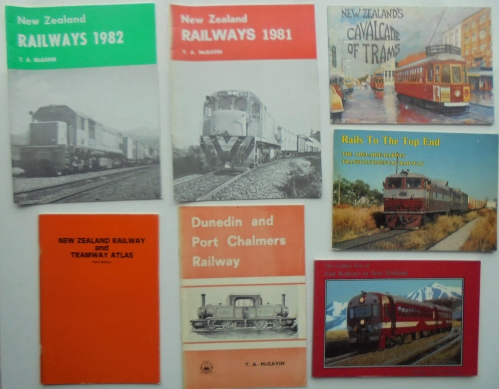 Seven Railway books. Six New Zealand. One Australian