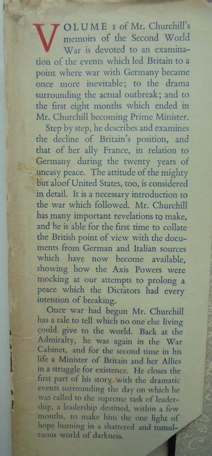 The Second World War, Volume 1: The Gathering Storm by Winston S. Churchill.