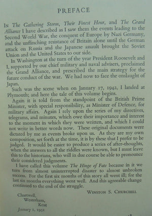 The Second World War. Volume IV. The Hinge of Fate by Winston Churchill.